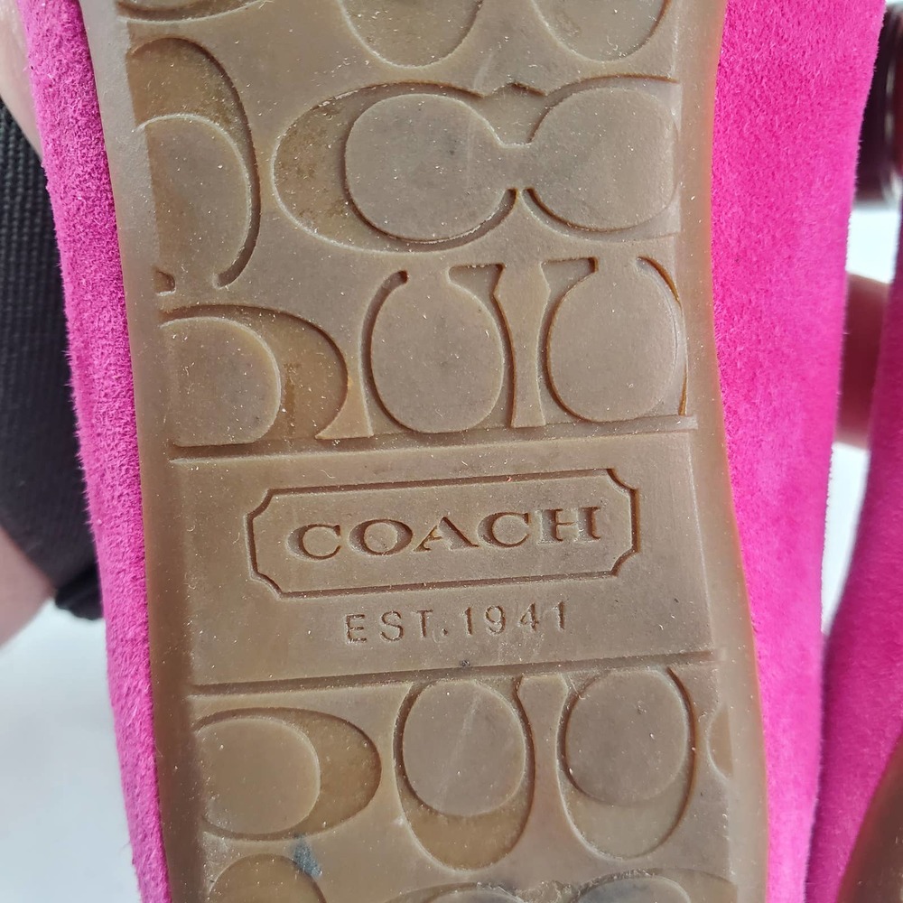 Coach Deedra q1753 Pink Flats Womens 6 - Picture 8 of 12